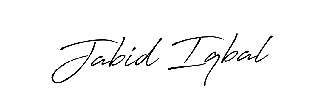 Also You can easily find your signature by using the search form. We will create Jabid Iqbal name handwritten signature images for you free of cost using Antro_Vectra_Bolder sign style. Jabid Iqbal signature style 7 images and pictures png