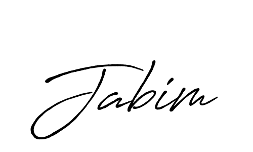 Jabim stylish signature style. Best Handwritten Sign (Antro_Vectra_Bolder) for my name. Handwritten Signature Collection Ideas for my name Jabim. Jabim signature style 7 images and pictures png