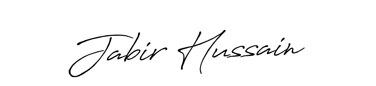 Also we have Jabir Hussain name is the best signature style. Create professional handwritten signature collection using Antro_Vectra_Bolder autograph style. Jabir Hussain signature style 7 images and pictures png