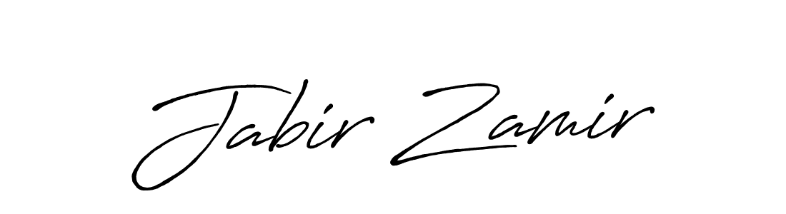 Also we have Jabir Zamir name is the best signature style. Create professional handwritten signature collection using Antro_Vectra_Bolder autograph style. Jabir Zamir signature style 7 images and pictures png