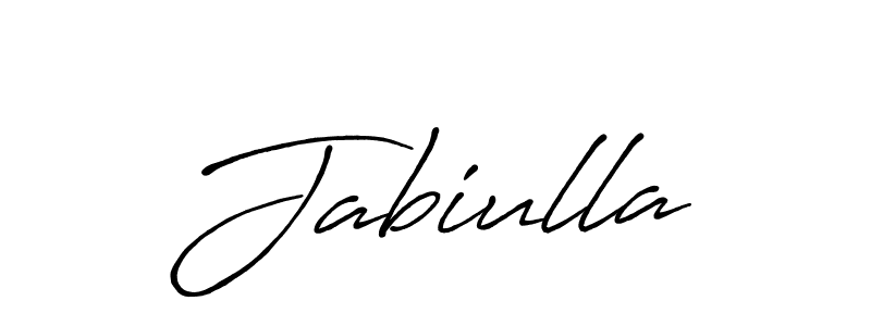 Make a beautiful signature design for name Jabiulla. With this signature (Antro_Vectra_Bolder) style, you can create a handwritten signature for free. Jabiulla signature style 7 images and pictures png