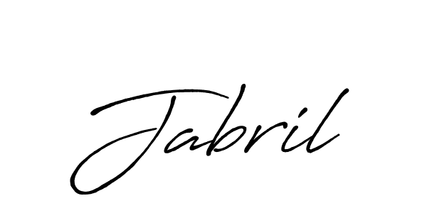 Make a beautiful signature design for name Jabril. With this signature (Antro_Vectra_Bolder) style, you can create a handwritten signature for free. Jabril signature style 7 images and pictures png