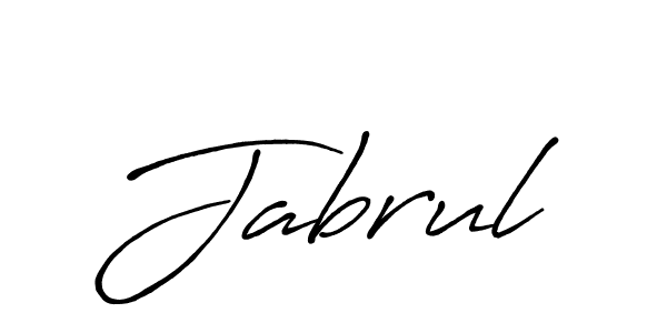 How to make Jabrul signature? Antro_Vectra_Bolder is a professional autograph style. Create handwritten signature for Jabrul name. Jabrul signature style 7 images and pictures png