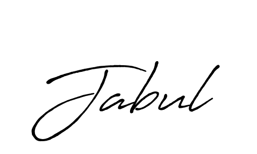 Design your own signature with our free online signature maker. With this signature software, you can create a handwritten (Antro_Vectra_Bolder) signature for name Jabul. Jabul signature style 7 images and pictures png