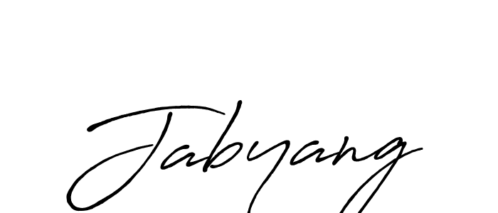 Make a beautiful signature design for name Jabyang. With this signature (Antro_Vectra_Bolder) style, you can create a handwritten signature for free. Jabyang signature style 7 images and pictures png