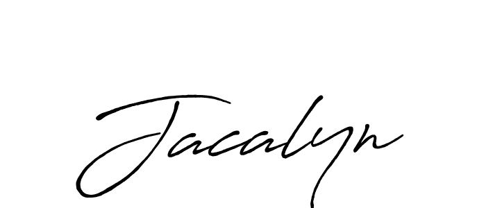 How to make Jacalyn signature? Antro_Vectra_Bolder is a professional autograph style. Create handwritten signature for Jacalyn name. Jacalyn signature style 7 images and pictures png