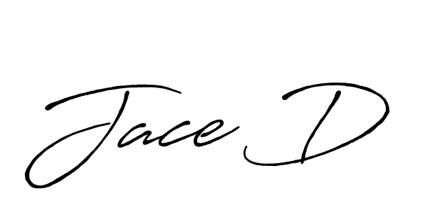 Design your own signature with our free online signature maker. With this signature software, you can create a handwritten (Antro_Vectra_Bolder) signature for name Jace D. Jace D signature style 7 images and pictures png