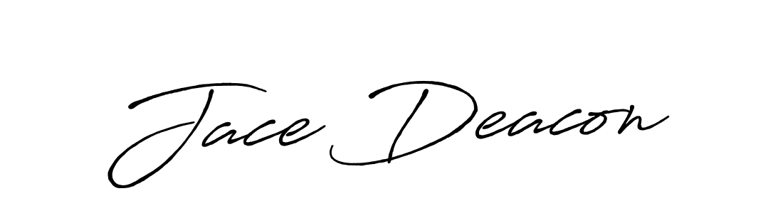 Make a beautiful signature design for name Jace Deacon. With this signature (Antro_Vectra_Bolder) style, you can create a handwritten signature for free. Jace Deacon signature style 7 images and pictures png