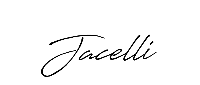 It looks lik you need a new signature style for name Jacelli. Design unique handwritten (Antro_Vectra_Bolder) signature with our free signature maker in just a few clicks. Jacelli signature style 7 images and pictures png