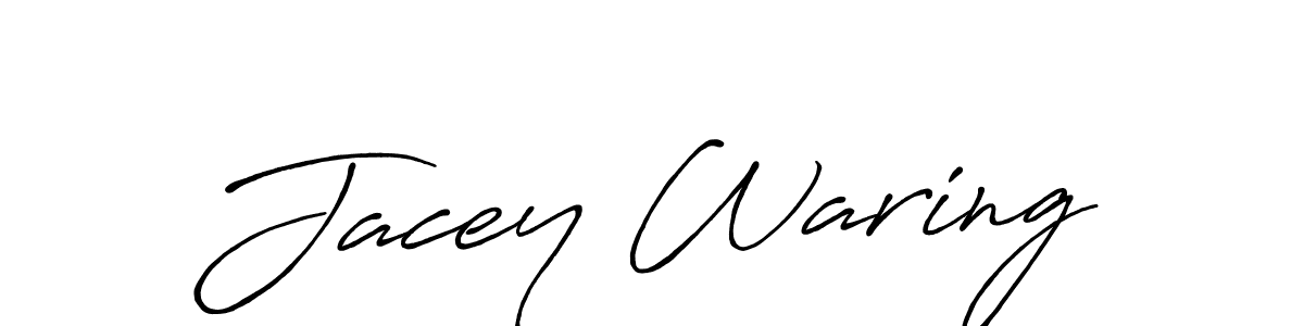 Similarly Antro_Vectra_Bolder is the best handwritten signature design. Signature creator online .You can use it as an online autograph creator for name Jacey Waring. Jacey Waring signature style 7 images and pictures png