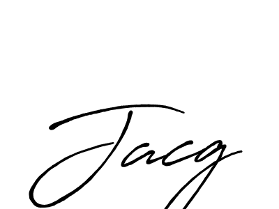 Make a beautiful signature design for name Jacg. With this signature (Antro_Vectra_Bolder) style, you can create a handwritten signature for free. Jacg signature style 7 images and pictures png