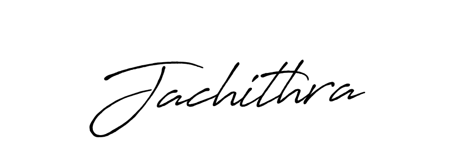 Design your own signature with our free online signature maker. With this signature software, you can create a handwritten (Antro_Vectra_Bolder) signature for name Jachithra. Jachithra signature style 7 images and pictures png