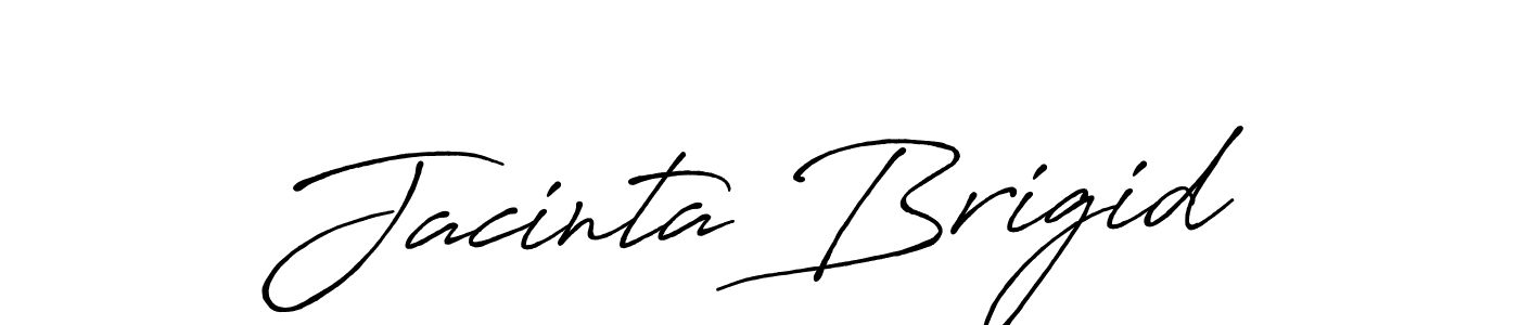 Make a short Jacinta Brigid signature style. Manage your documents anywhere anytime using Antro_Vectra_Bolder. Create and add eSignatures, submit forms, share and send files easily. Jacinta Brigid signature style 7 images and pictures png