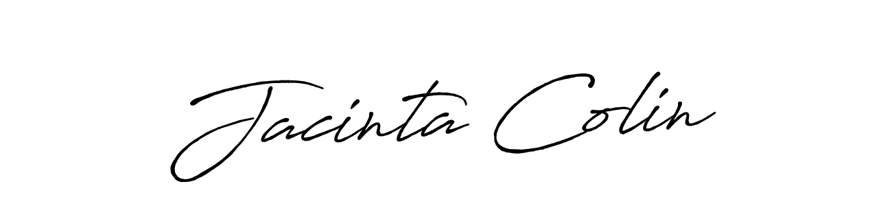 Make a short Jacinta Colin signature style. Manage your documents anywhere anytime using Antro_Vectra_Bolder. Create and add eSignatures, submit forms, share and send files easily. Jacinta Colin signature style 7 images and pictures png