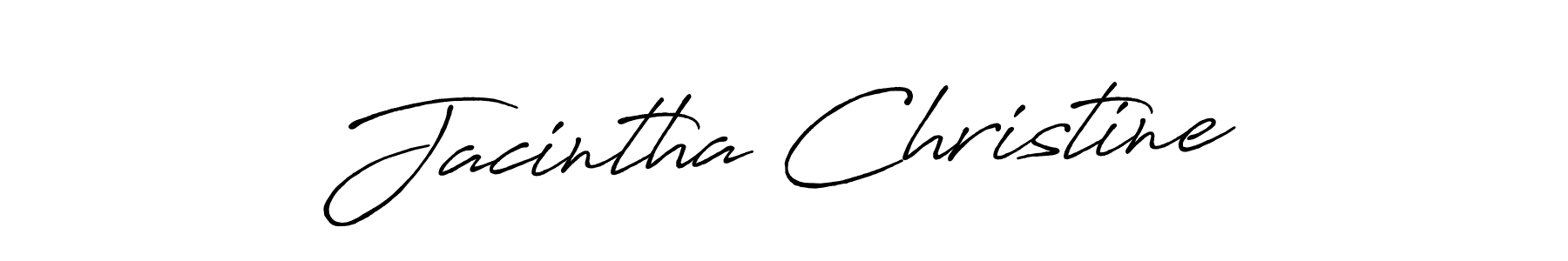 Make a short Jacintha Christine signature style. Manage your documents anywhere anytime using Antro_Vectra_Bolder. Create and add eSignatures, submit forms, share and send files easily. Jacintha Christine signature style 7 images and pictures png