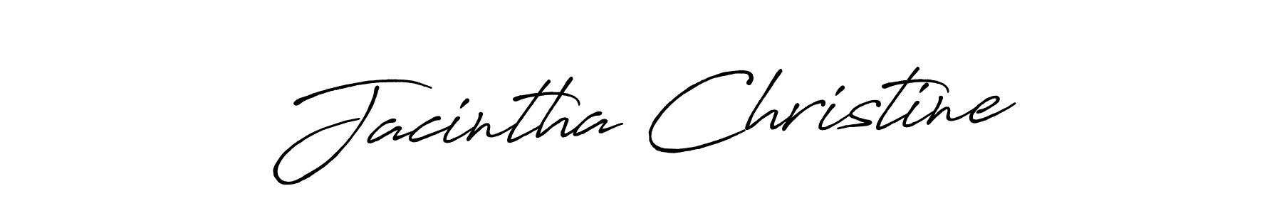 Make a short Jacintha Christine signature style. Manage your documents anywhere anytime using Antro_Vectra_Bolder. Create and add eSignatures, submit forms, share and send files easily. Jacintha Christine signature style 7 images and pictures png