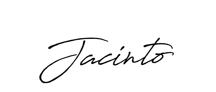 Make a beautiful signature design for name Jacinto. With this signature (Antro_Vectra_Bolder) style, you can create a handwritten signature for free. Jacinto signature style 7 images and pictures png
