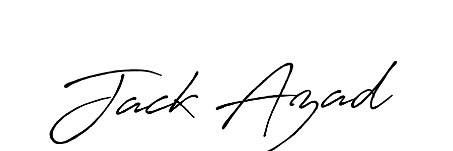 Create a beautiful signature design for name Jack Azad. With this signature (Antro_Vectra_Bolder) fonts, you can make a handwritten signature for free. Jack Azad signature style 7 images and pictures png