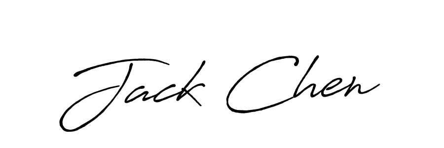 Jack Chen stylish signature style. Best Handwritten Sign (Antro_Vectra_Bolder) for my name. Handwritten Signature Collection Ideas for my name Jack Chen. Jack Chen signature style 7 images and pictures png