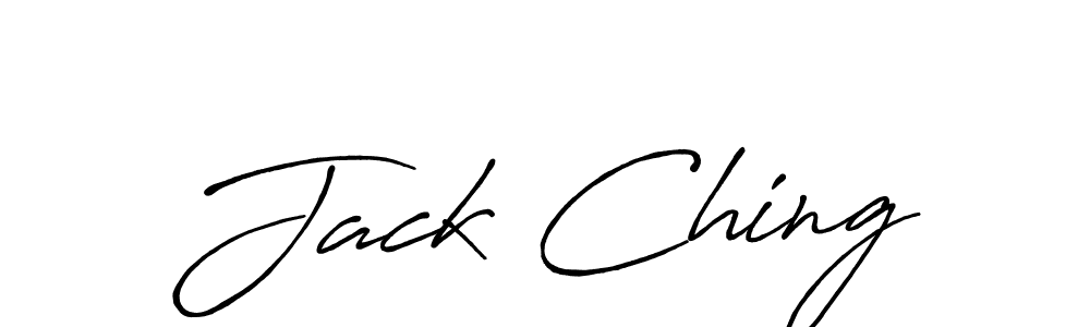 Design your own signature with our free online signature maker. With this signature software, you can create a handwritten (Antro_Vectra_Bolder) signature for name Jack Ching. Jack Ching signature style 7 images and pictures png