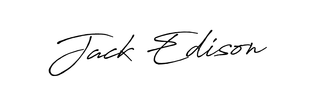 Make a beautiful signature design for name Jack Edison. With this signature (Antro_Vectra_Bolder) style, you can create a handwritten signature for free. Jack Edison signature style 7 images and pictures png