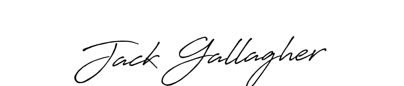 Make a beautiful signature design for name Jack Gallagher. With this signature (Antro_Vectra_Bolder) style, you can create a handwritten signature for free. Jack Gallagher signature style 7 images and pictures png