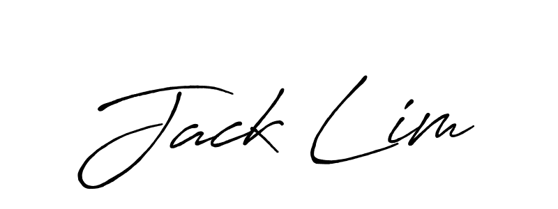 Jack Lim stylish signature style. Best Handwritten Sign (Antro_Vectra_Bolder) for my name. Handwritten Signature Collection Ideas for my name Jack Lim. Jack Lim signature style 7 images and pictures png