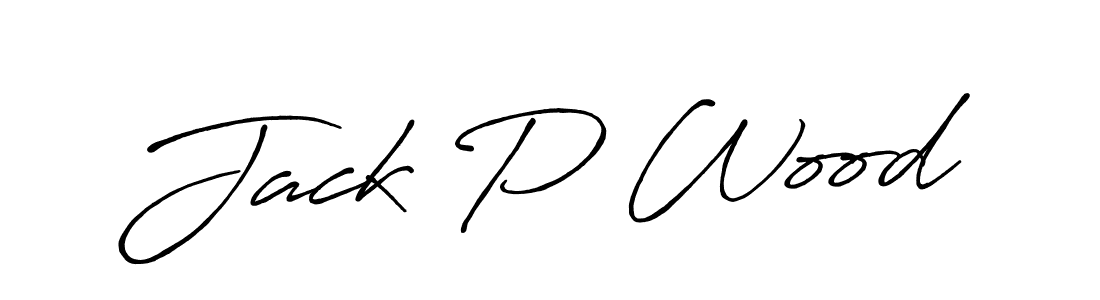 Make a beautiful signature design for name Jack P Wood. With this signature (Antro_Vectra_Bolder) style, you can create a handwritten signature for free. Jack P Wood signature style 7 images and pictures png