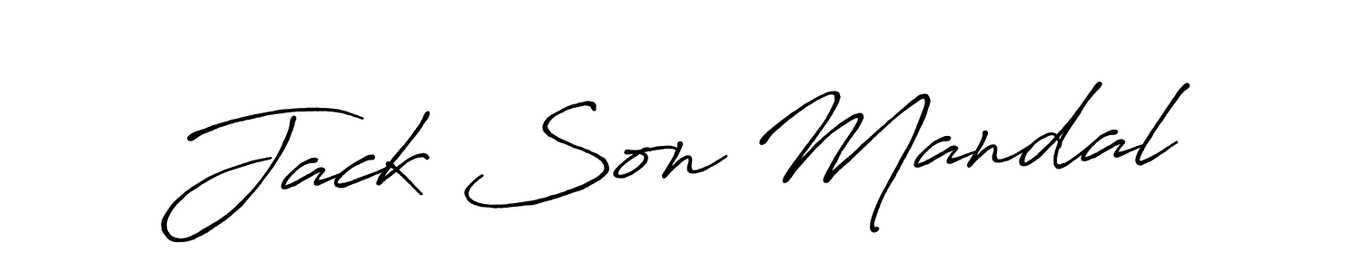 Create a beautiful signature design for name Jack Son Mandal. With this signature (Antro_Vectra_Bolder) fonts, you can make a handwritten signature for free. Jack Son Mandal signature style 7 images and pictures png