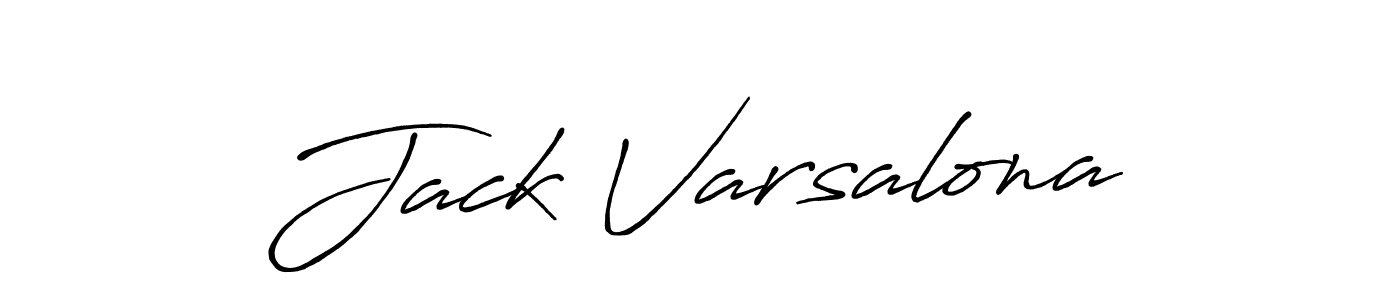 Design your own signature with our free online signature maker. With this signature software, you can create a handwritten (Antro_Vectra_Bolder) signature for name Jack Varsalona. Jack Varsalona signature style 7 images and pictures png