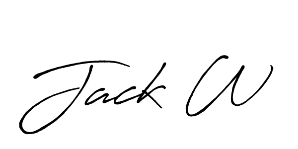 if you are searching for the best signature style for your name Jack W. so please give up your signature search. here we have designed multiple signature styles  using Antro_Vectra_Bolder. Jack W signature style 7 images and pictures png