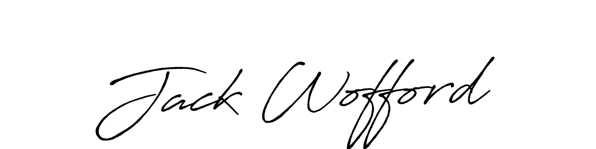 Design your own signature with our free online signature maker. With this signature software, you can create a handwritten (Antro_Vectra_Bolder) signature for name Jack Wofford. Jack Wofford signature style 7 images and pictures png