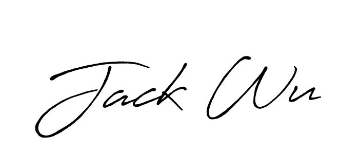 Design your own signature with our free online signature maker. With this signature software, you can create a handwritten (Antro_Vectra_Bolder) signature for name Jack Wu. Jack Wu signature style 7 images and pictures png