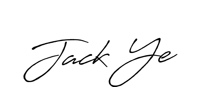 Design your own signature with our free online signature maker. With this signature software, you can create a handwritten (Antro_Vectra_Bolder) signature for name Jack Ye. Jack Ye signature style 7 images and pictures png