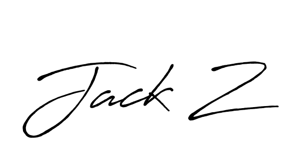 Design your own signature with our free online signature maker. With this signature software, you can create a handwritten (Antro_Vectra_Bolder) signature for name Jack Z. Jack Z signature style 7 images and pictures png