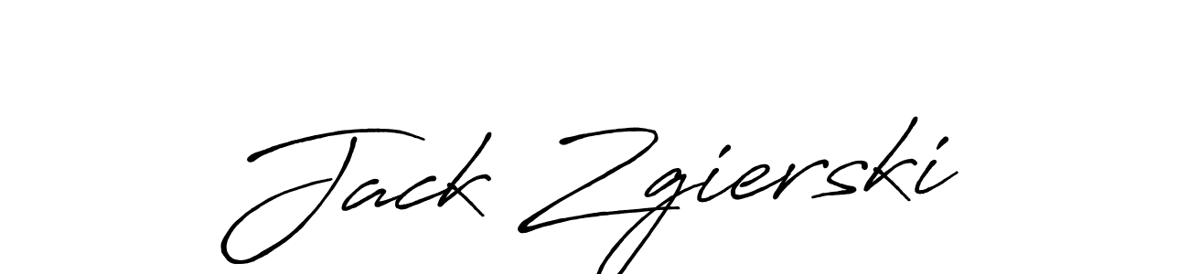 How to make Jack Zgierski signature? Antro_Vectra_Bolder is a professional autograph style. Create handwritten signature for Jack Zgierski name. Jack Zgierski signature style 7 images and pictures png