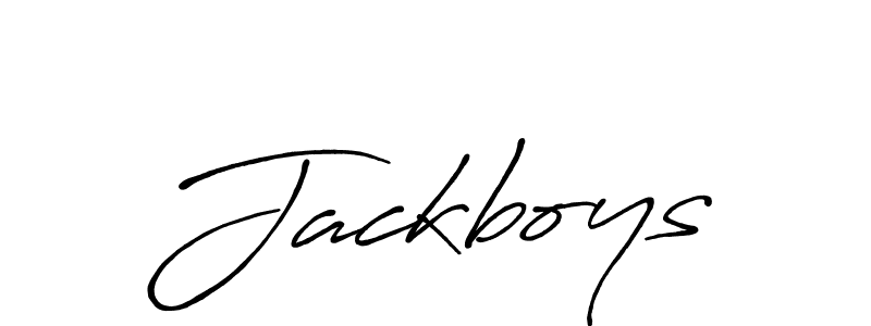 Create a beautiful signature design for name Jackboys. With this signature (Antro_Vectra_Bolder) fonts, you can make a handwritten signature for free. Jackboys signature style 7 images and pictures png