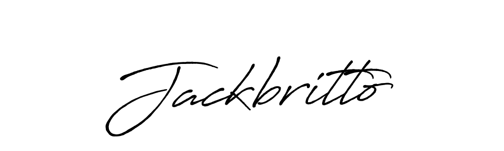 Create a beautiful signature design for name Jackbritto. With this signature (Antro_Vectra_Bolder) fonts, you can make a handwritten signature for free. Jackbritto signature style 7 images and pictures png