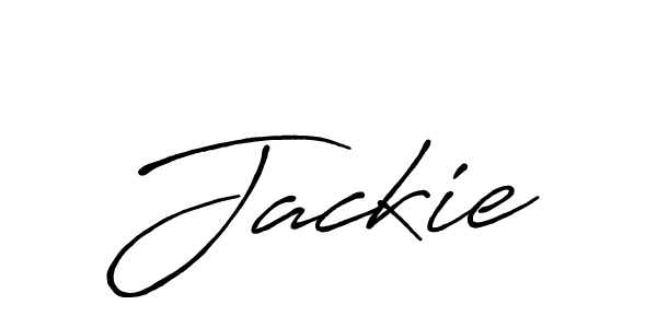 Make a beautiful signature design for name Jackie. With this signature (Antro_Vectra_Bolder) style, you can create a handwritten signature for free. Jackie signature style 7 images and pictures png
