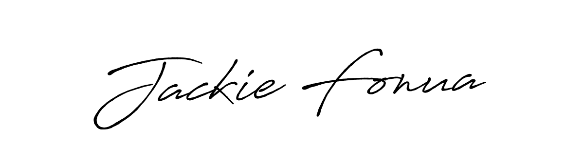 How to make Jackie Fonua signature? Antro_Vectra_Bolder is a professional autograph style. Create handwritten signature for Jackie Fonua name. Jackie Fonua signature style 7 images and pictures png