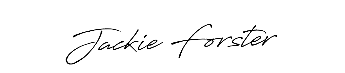Make a beautiful signature design for name Jackie Forster. With this signature (Antro_Vectra_Bolder) style, you can create a handwritten signature for free. Jackie Forster signature style 7 images and pictures png
