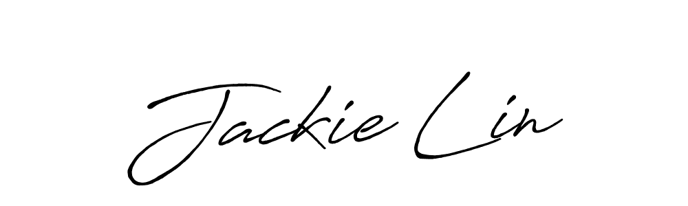 You should practise on your own different ways (Antro_Vectra_Bolder) to write your name (Jackie Lin) in signature. don't let someone else do it for you. Jackie Lin signature style 7 images and pictures png