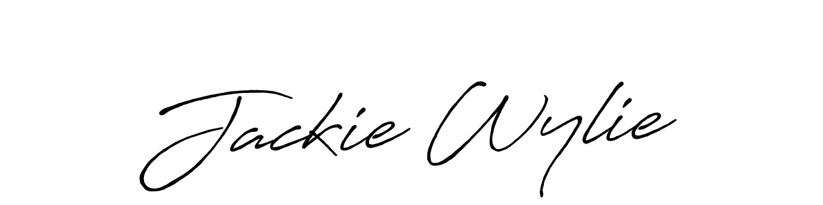 Jackie Wylie stylish signature style. Best Handwritten Sign (Antro_Vectra_Bolder) for my name. Handwritten Signature Collection Ideas for my name Jackie Wylie. Jackie Wylie signature style 7 images and pictures png