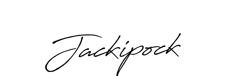 How to make Jackipock signature? Antro_Vectra_Bolder is a professional autograph style. Create handwritten signature for Jackipock name. Jackipock signature style 7 images and pictures png