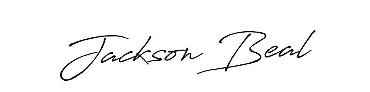 Jackson Beal stylish signature style. Best Handwritten Sign (Antro_Vectra_Bolder) for my name. Handwritten Signature Collection Ideas for my name Jackson Beal. Jackson Beal signature style 7 images and pictures png