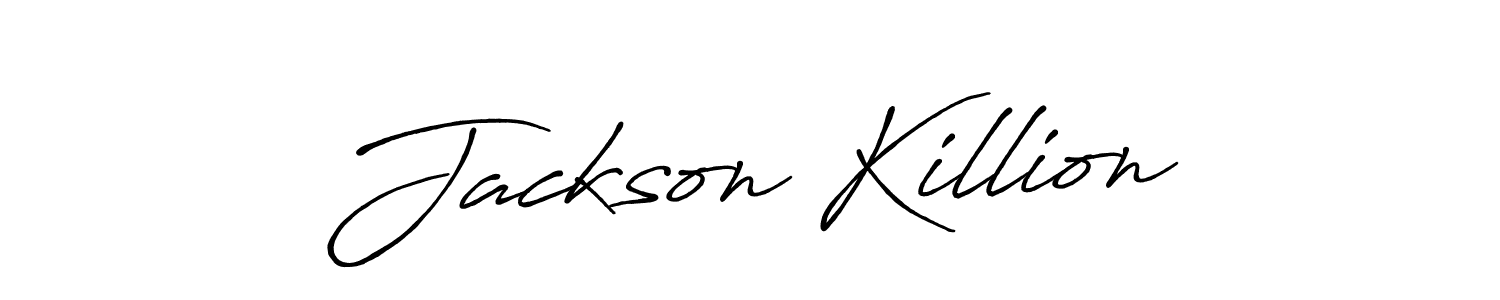 Once you've used our free online signature maker to create your best signature Antro_Vectra_Bolder style, it's time to enjoy all of the benefits that Jackson Killion name signing documents. Jackson Killion signature style 7 images and pictures png