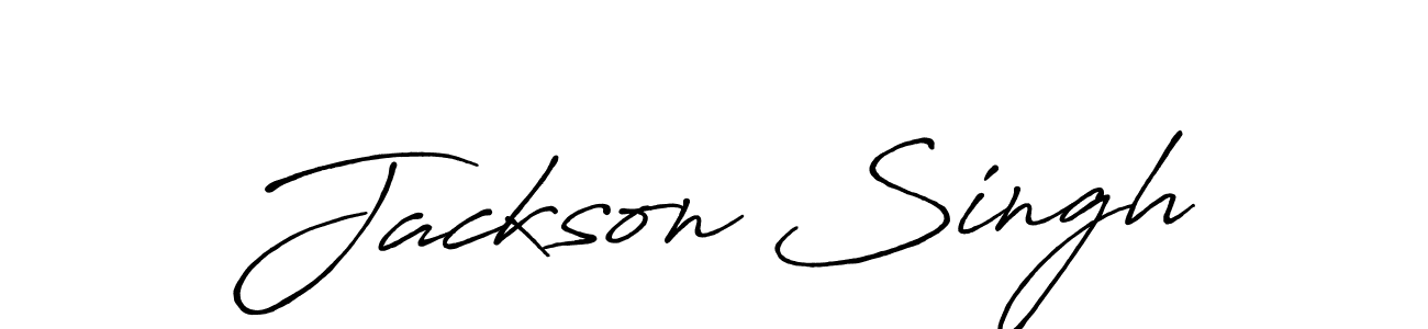 Make a beautiful signature design for name Jackson Singh. With this signature (Antro_Vectra_Bolder) style, you can create a handwritten signature for free. Jackson Singh signature style 7 images and pictures png