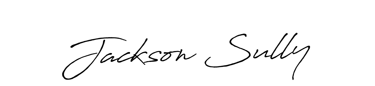 Use a signature maker to create a handwritten signature online. With this signature software, you can design (Antro_Vectra_Bolder) your own signature for name Jackson Sully. Jackson Sully signature style 7 images and pictures png