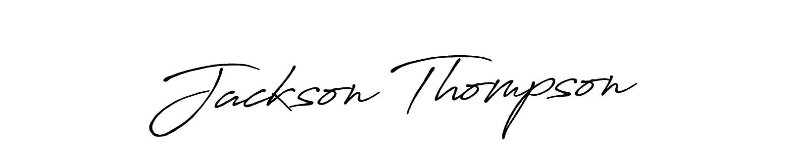 Make a beautiful signature design for name Jackson Thompson. With this signature (Antro_Vectra_Bolder) style, you can create a handwritten signature for free. Jackson Thompson signature style 7 images and pictures png
