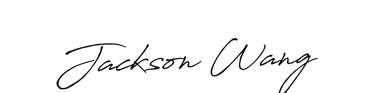 The best way (Antro_Vectra_Bolder) to make a short signature is to pick only two or three words in your name. The name Jackson Wang include a total of six letters. For converting this name. Jackson Wang signature style 7 images and pictures png